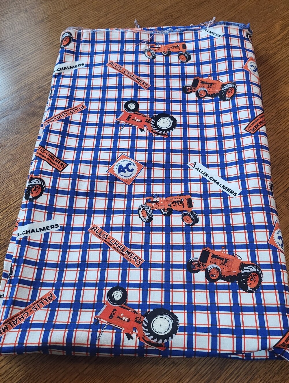 Allis-Chalmers Tractor Print Fabric